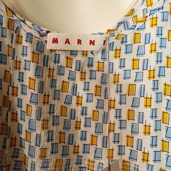 *HP* MARNI 100% Silk sleeveless midi dress - Picture 11 of 14